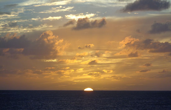 sunset on meads bay