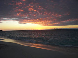 shoal bay east sunset