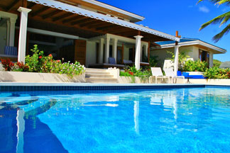 pool at three dolphins anguilla