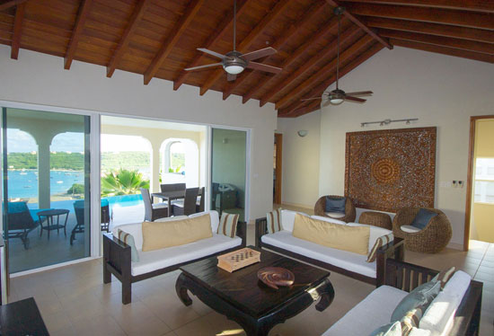 topaz villa pinnacle living room anguilla