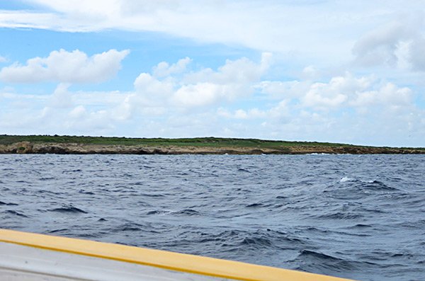 approaching dog island anguilla