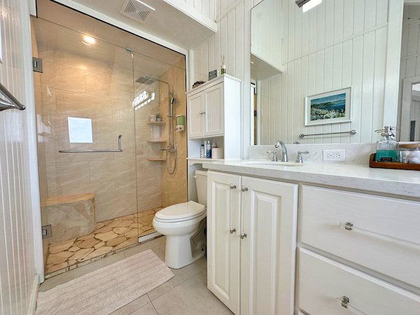 master bathroom at Arawak Villa