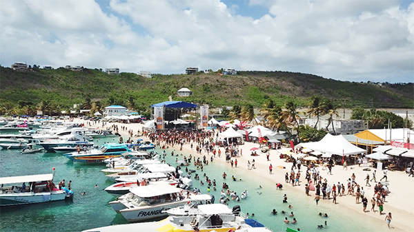 Anguilla party on Sandy Ground