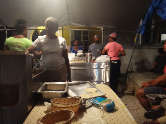 inside B&D bbq anguilla