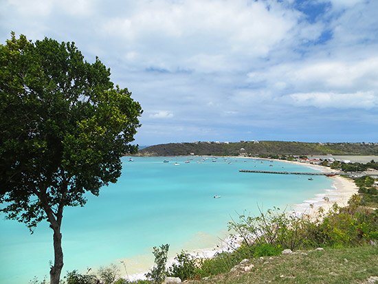 back street anguilla sandy ground view