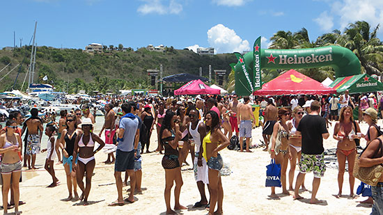 beach scene on sandy ground