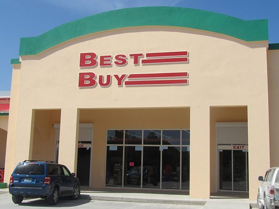 exterior of best buy in west end