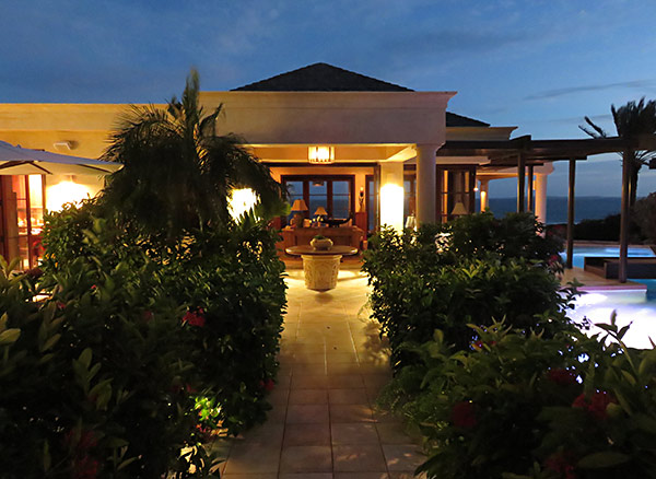 bird of paradise luxury villa by night