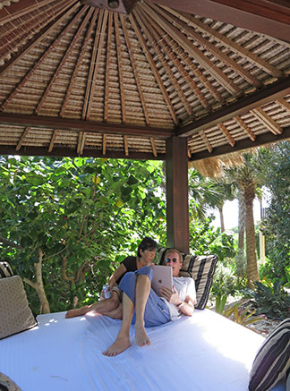 indonesian gazebo at bird of paradise villa