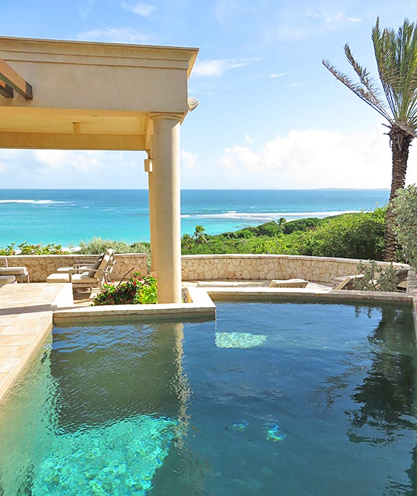 pool view from bird of paradise villa