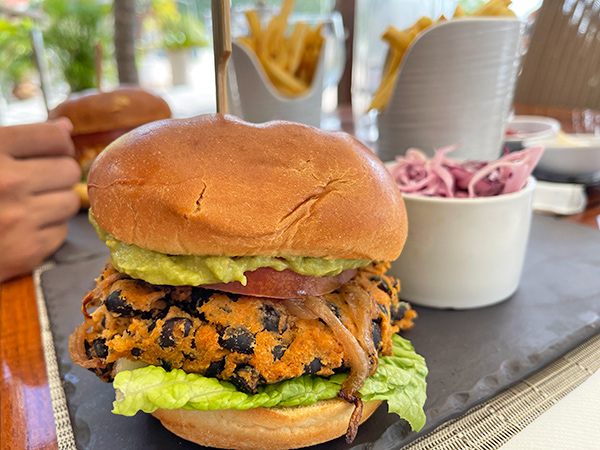 Black Bean Burger at Holland House