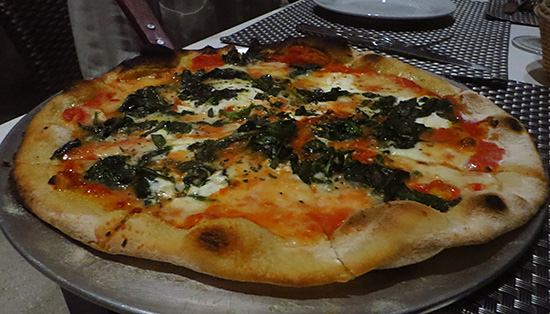 pizza at blue bar