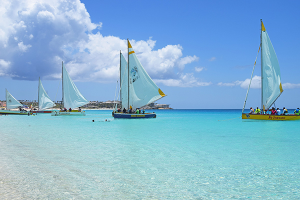 Anguilla Beaches - Boat Racing at Meads Bay
