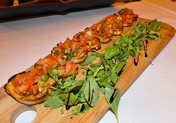 bruschetta at Buonanotte Italian Restaurant