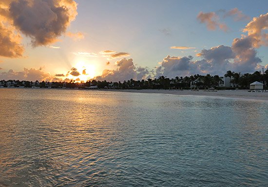 sunset skies over maundays bay cap juluca