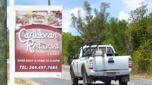 caribbean restaurant's sign