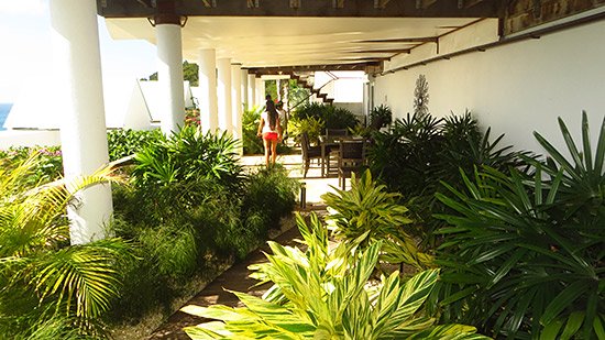 garden area at CéBlue villa