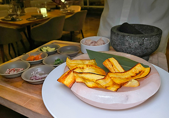 four seasons Signature Salt Ceviche