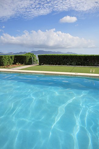 Champagne by the pool