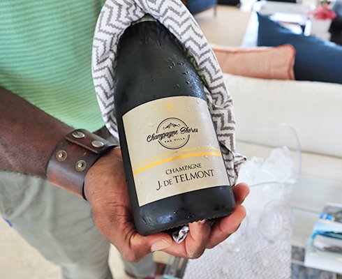 J. de Telmont Champagne at Champagne Shores The Villa