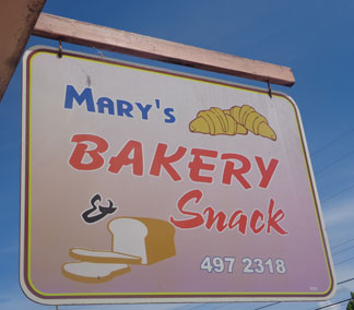 Mary's Bakery, Anguilla, cheap eats