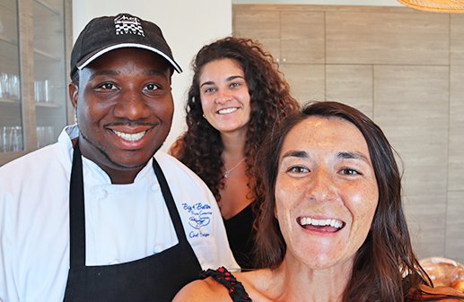 Chef Hodge, Louise and Nori