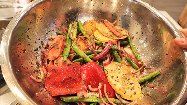 Zucchini, Peppers, Onions & Asparagus