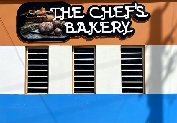 Chef's Bakery Outside Sign