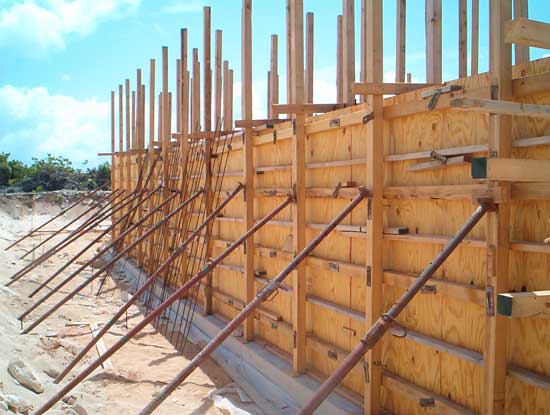 cistern forms with bracings