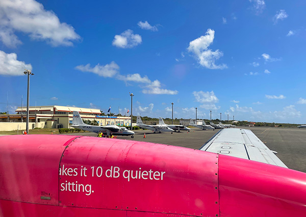 anguilla air services landing SXM