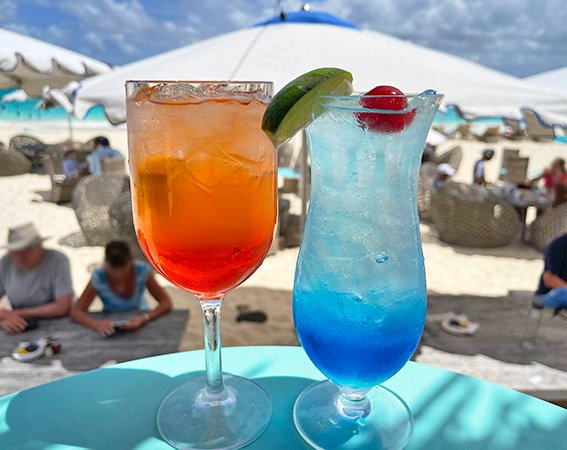 Cap Shack Beach Bar aperol sunset