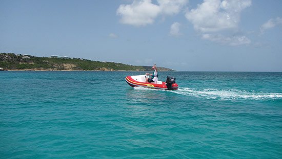 dad on freedom rental boat