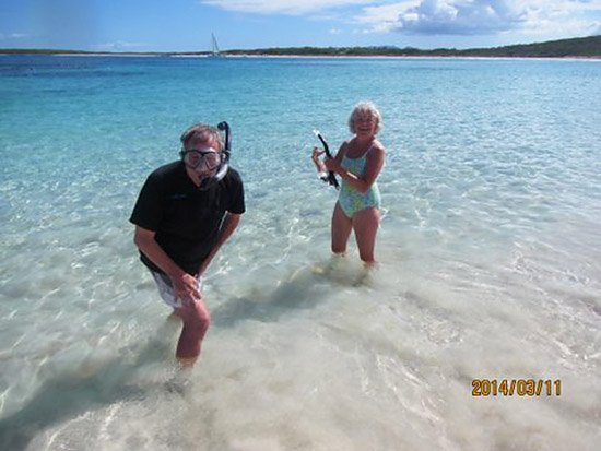 getting ready to snorkel at junks hole in anguilla