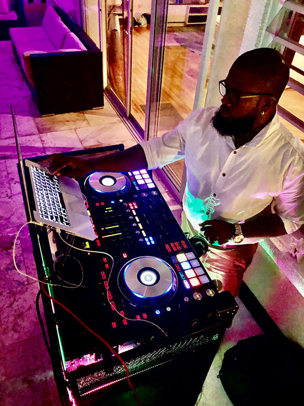 dj kue at a private event