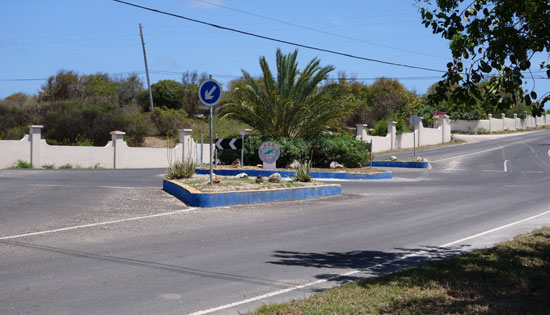 driving in Anguilla, roundabout