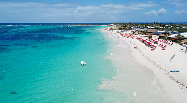 Kontiki Beach on Orient Bay, Saint Martin