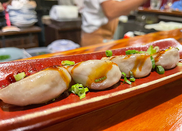 Confit Duck Gyoza at Alina Restaurant