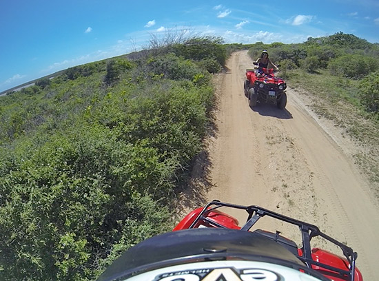 taking the anguilla atvs on savannah bays sandy back roads