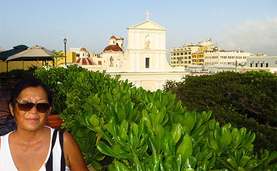 view from el convento looking out at the cathedral