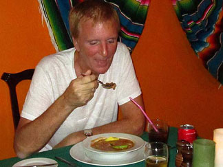 Enjoying Aztec Soup