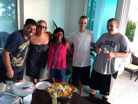 big meals in at tequila sunrise villa