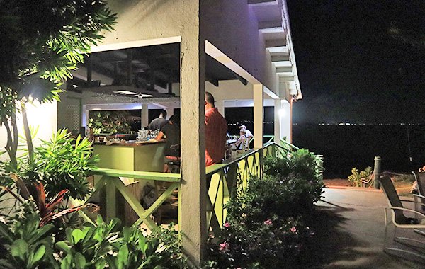 Anguilla restaurants ferryboat inn at night