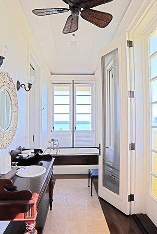 Master Bathroom at Santosha Villa Estate on Long Bay