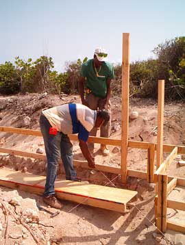 forming the footings