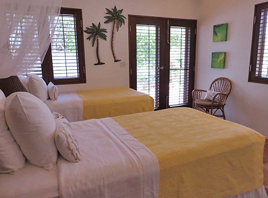 garden bedroom at beach palm at twin palms villas