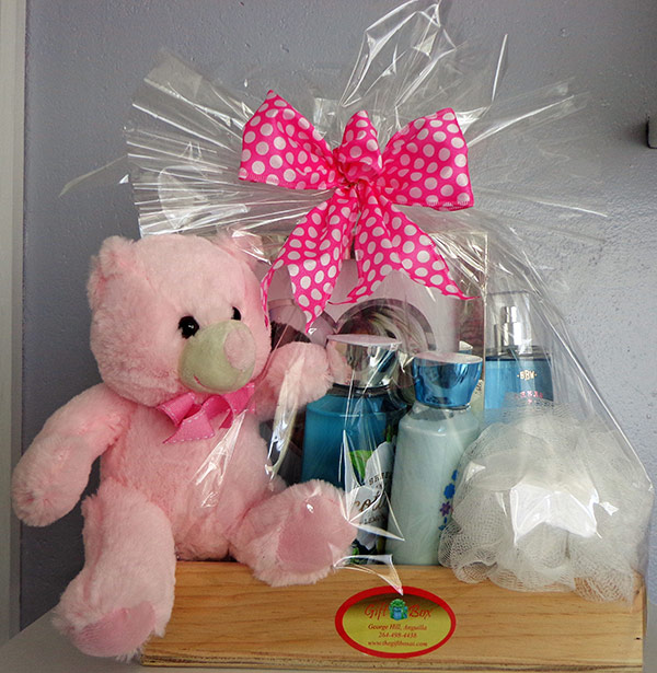 gift basket for girls at gift box