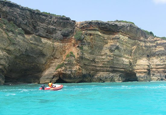 high cliffs in west end anguilla