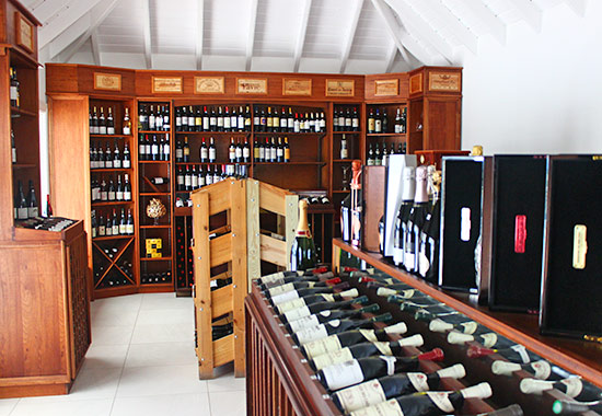 inside the grands vins de france wine shop