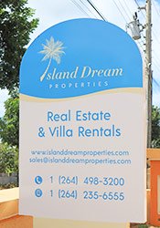 island dream properties sign anguilla