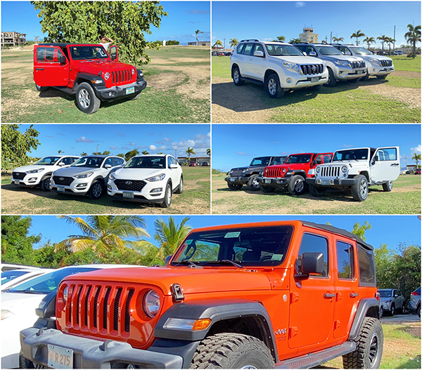 island car rental four wheel drive jeep wrangler  